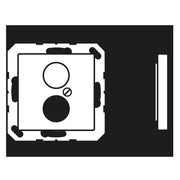 Jung - Einsatz/Abdeckung für Kommunikationstechnik Abdeckung aws A 562 WW für 2 Kleinst.Dosen