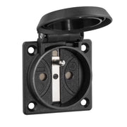 ABL - Schutzkontakt-Anbausteckdose EB-Steckdose 1662002 1K bE/BS sw − 100 Stück