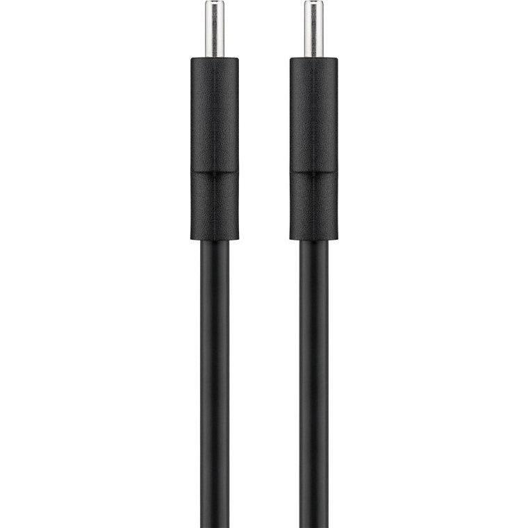 Goobay - Zubehör/Ersatzteile für Batterie/Akku/Ladegerät Sync/Ladekabel 66316 0,5m,USB-C,sw