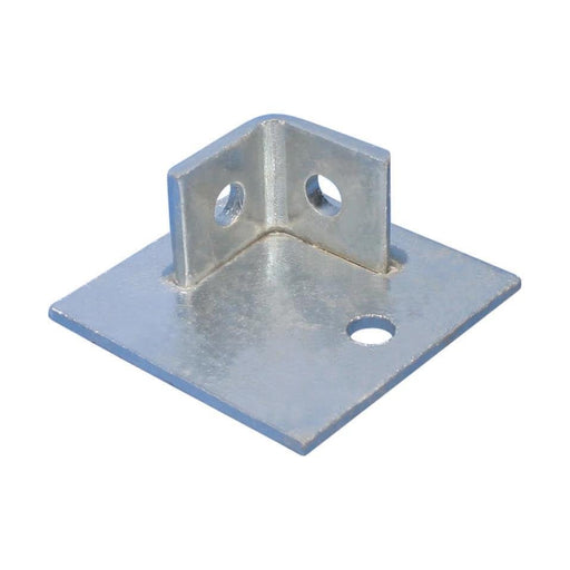 Erico - Befestigungselement für Stiel/Profilschiene Grundplatte ZGA501 Winkelloch, 100mm