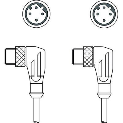 Leuze - Konfektioniertes Sensor-Aktor-Kabel Verbindungsleitung KSS ET-M12-#50143816