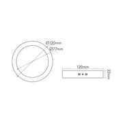 Nobile - Decken-/Wandleuchte LED-Aufbau-Panel 1560770411 840