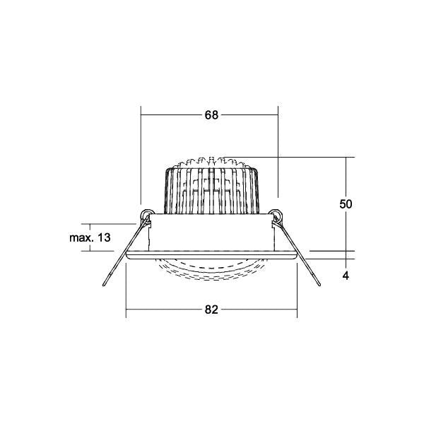 Brumberg Leuchten - Downlight/Strahler/Flutlicht LED-Einbaustrahler 230V 39180023