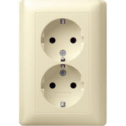 Gira - Steckdose Schuko-Doppelst.ds. cws-gl 078001