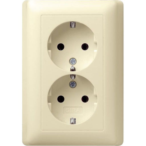 Gira - Steckdose Schuko-Doppelst.ds. cws-gl 078001