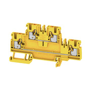 Weidmüller - Durchgangs-Reihenklemme Klemme A2T 2.5 YL PUSH IN, 2.5 mm² − 50 Stück
