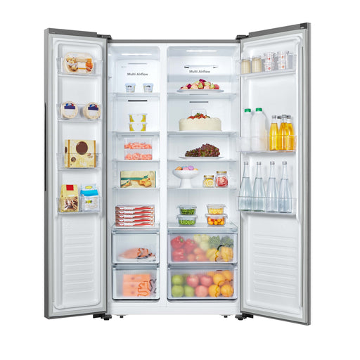 Hisense - Kühl-/Gefrierkombination Kühl/Gefrierkombi SbS RS 677 N4BIE inox-lo Außendisplay