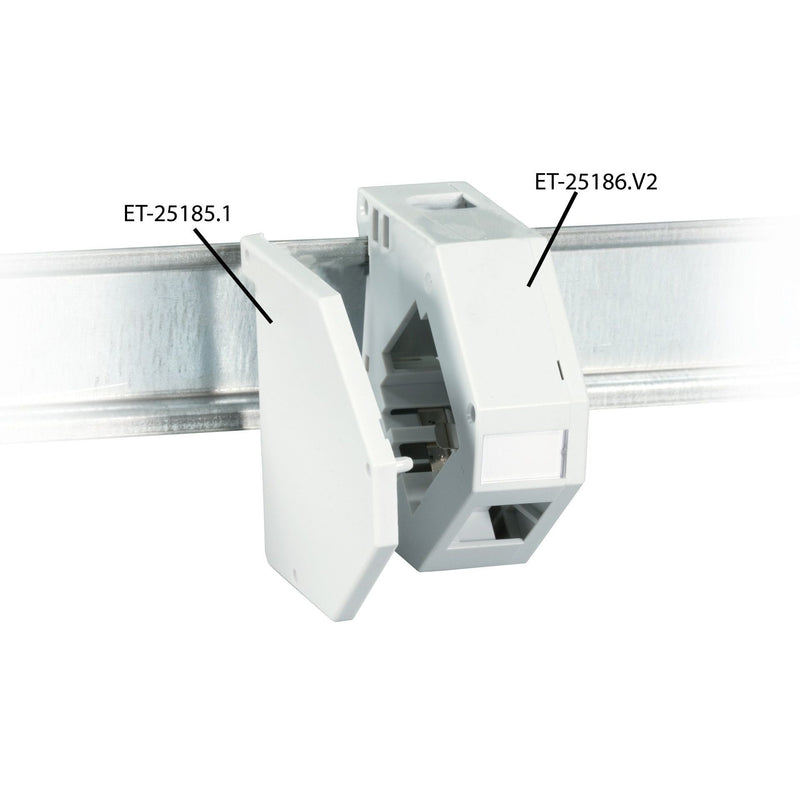 EFB-Elektronik - Tragschienenadapter RJ45 Keystonehalter ET-25186.V2 1-fach