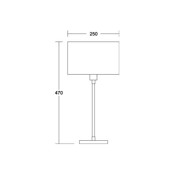 Brumberg Leuchten - Tischleuchte 58107020 1xE27 max. 60W