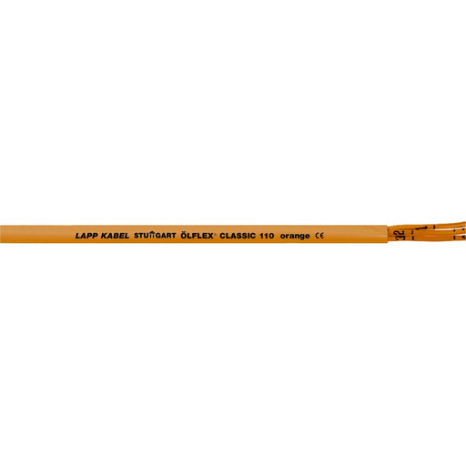 Lapp Kabel&Leitung - Energiekabel < 1 kV, für ortsveränderlichen Einsatz ÖLFLEX CLASSIC 110 Orange 0019702 3X1