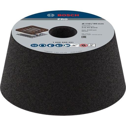 Bosch - Trenn-/Schleifscheibe PRO Metal Konischer 1608600231 Schleiftopf 90 x 110