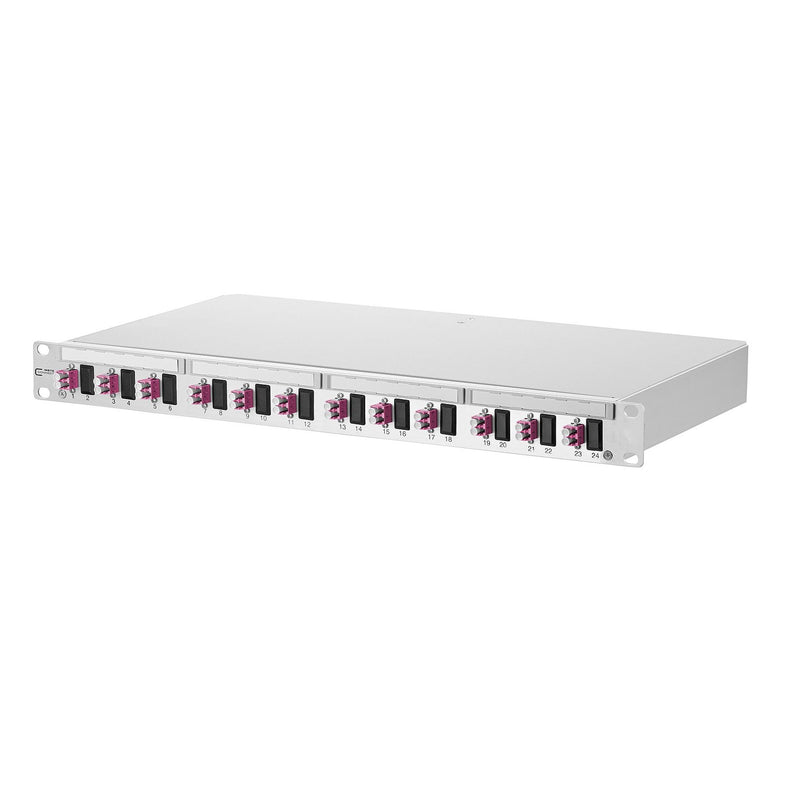 Metz Connect - Patchpanel LWL LWL-Patchfeld OpDAT PF 1502007512-E 1HE 12xLC-D OM4 VIK