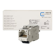 Metz Connect - Modularer Steckverbinder C6Amodul K 180 Jack 130B21-Z 12 Cat.6A − 12 Stück