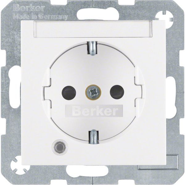 Berker - Steckdose SCHUKO-Steckdose pws matt 41101909 Kontroll-LED