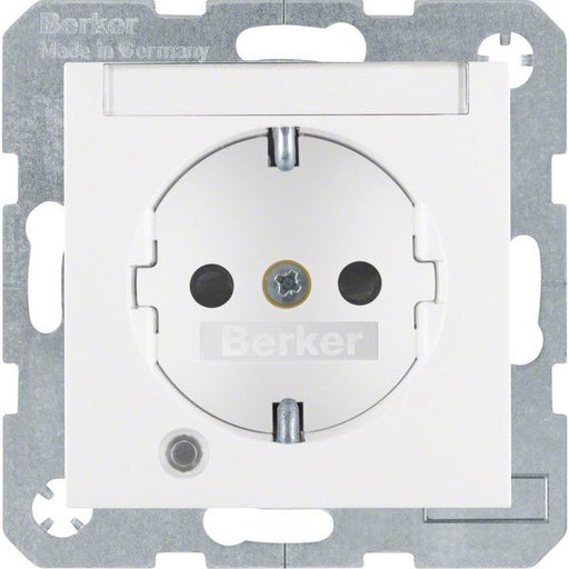 Berker - Steckdose SCHUKO-Steckdose pws matt 41101909 Kontroll-LED