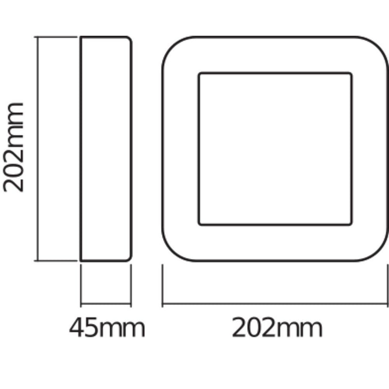 Ledvance - Decken-/Wandleuchte LED-Wandleuchte END.ST.SquareSQ13WDG