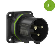 Walther Werke - CEE-Gerätestecker (IEC 60309) CEE NEO Anbaugerätestecker FW612302SK gerade 16A 3P 2h
