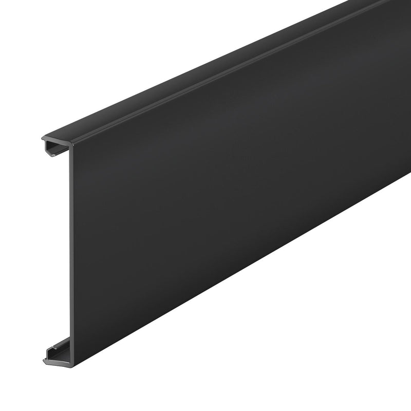 OBO Bettermann - Oberteil für Geräteeinbaukanal/Installationssäule Oberteil GK-OTGSW glatt 2000x80 PVC sw − 2 Meter