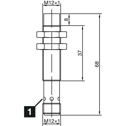 Di-soric - Induktiver Näherungsschalter Induktiver Näherungssensor INS-M12-N04NS-B3 4mm, nicht bündig