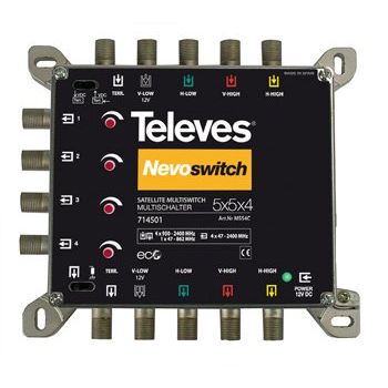 Televes - Multischalter 5 in 4 Guß MS54C NEVO recpower kask