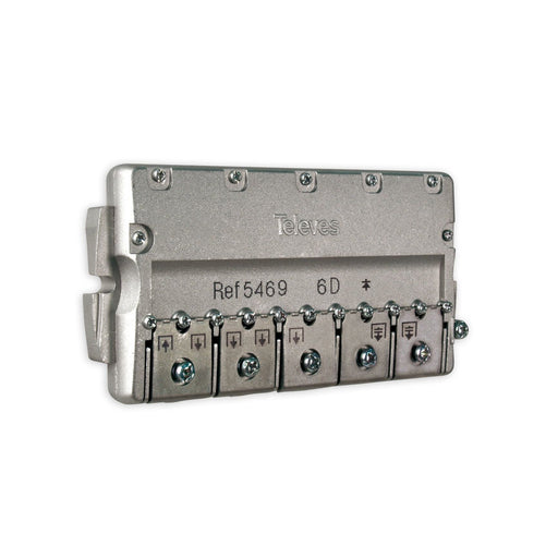 Televes - Abzweiger und Verteiler Easy-F-Verteiler 6f. EFV 6 12dB, 5-2400Mhz
