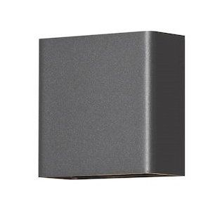 Gnosjö Konstsmide AL - Decken-/Wandleuchte LED-Wandleuchte 7891-370 Chieri 2x2 anthrazit