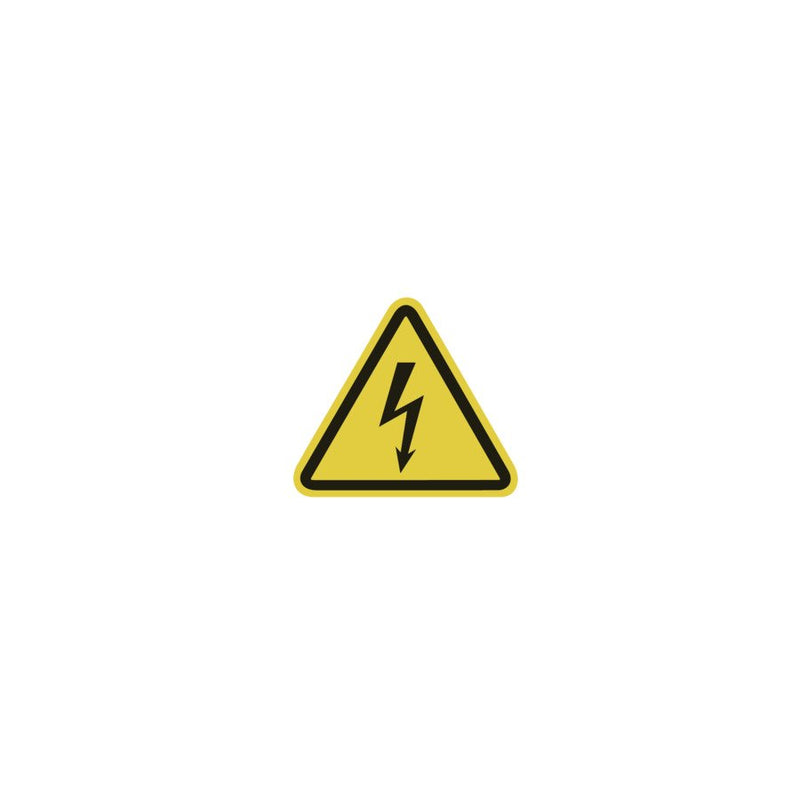 HellermannTyton - Warn-/Hinweisschild Warnschild 597-66200(VE100)#031 Warnung v.elt. Spg. − 5 Packung