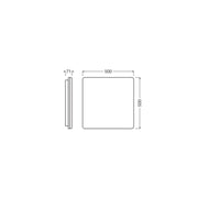 Ledvance - Decken-/Wandleuchte LED-Wand-u.Deckenleuchte SFFL.SQDALI500P27WCS ML, MC, DALI