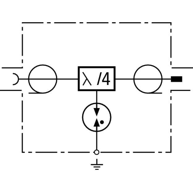 DEHN - Blitzstromableiter für Informations-/MSR-Technik Blitzstromableiter DGA LG 7 16 MFA mit 7/16-Anschluss