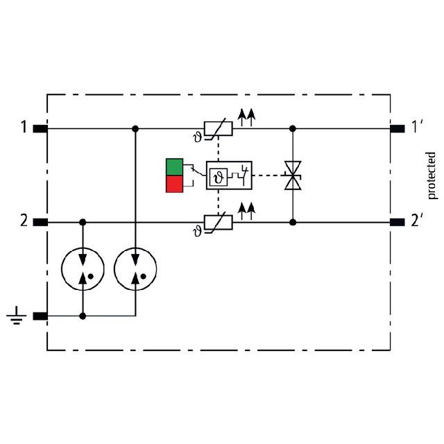 DEHN - Kombi-Ableiter für Informations-/MSR-Technik Modularer Kombi-Ableiter BCO ML2 BPD 24 für 1 Doppelader BLI