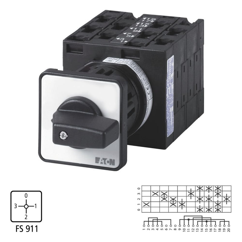 Eaton - Voltmeterumschalter Spannungs-Strommesser- T3-5-15178/EZ schalter T3 32A