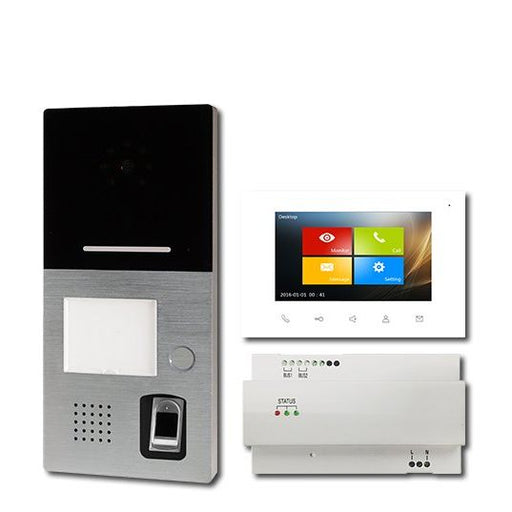 HHG - Türsprech-Set Set mit AS AP 1-Fam Villa AP Set 1 FP m. Fingerprint