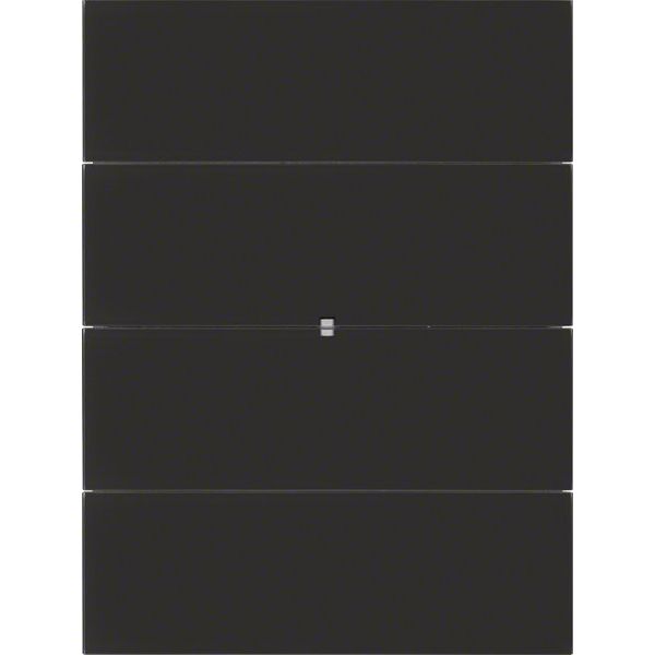 Berker - Bussystem-Tastsensor Tastsensor 4fach 75164092 Glas schwarz