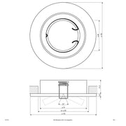 EVN Lichttechnik - Downlight/Strahler/Flutlicht NV EB-Leuchte 517 013 chr/sat 50W 12V IP20