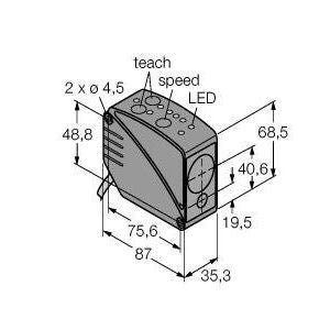 Turck - Optischer Abstandssensor Opto-Sensor LT3NU W/30 Lichttaster − 1 Stück