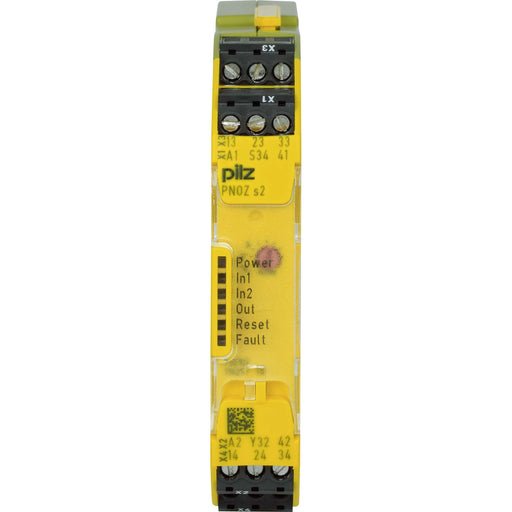Pilz - Gerät zur Überwachung von sicherheitsgerichteten Stromkreisen Not-Aus-Schaltgerät PNOZ s2 #750102 24VDC 3 n/o 1 n/c
