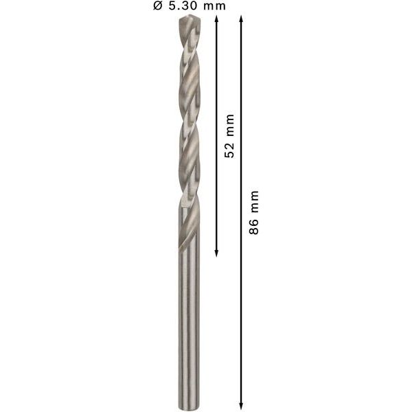 Bosch - Bohrer PRO Metal HSS-G 2608585492 Spiralbohrer 5,3 x