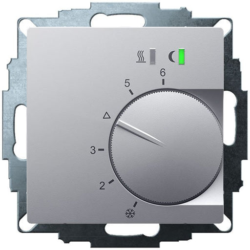 Eberle Controls - Raumthermostat/Uhrenthermostat UP-Raumregler 5-30C AC24V UTE 2500-24-Alu-55 Ausgang Triac