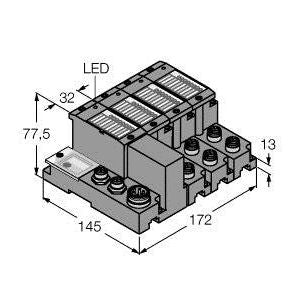 Turck - Feldbus, Dez. Peripherie Funktions-/Technologie-Modul Programmierbares Set TI-BL67-PG-DP-S-6 I/O-Kommunikation