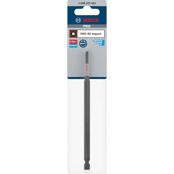 Bosch - Bit PRO Robertson Impact 2608522555 Bit, R2, 150 mm