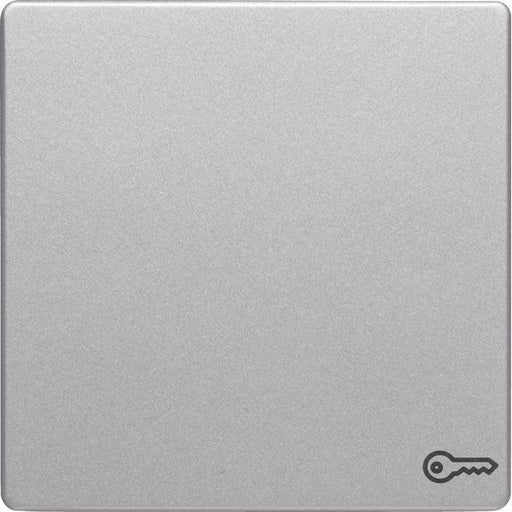 Berker - Abdeckung/Bedienelement für Installationsschalterprogramme Wippe alu/lack 16206064 Symbol Schlüssel