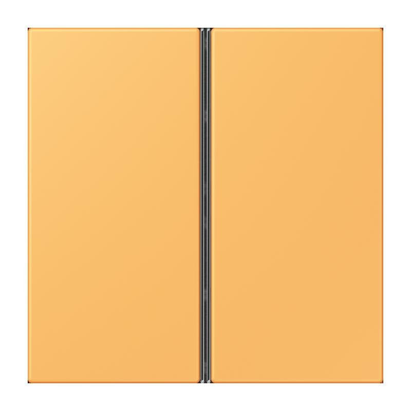 Jung - Abdeckung/Bedienelement für Installationsschalterprogramme Tastensatz 2fach LC 402 TSA 254 ocre jaune clair