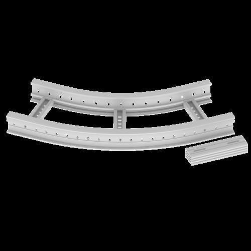 Unex - Bogen für Kabelleiter Flachbogen 45 Grad 67317-04 85x300 R600 U23X