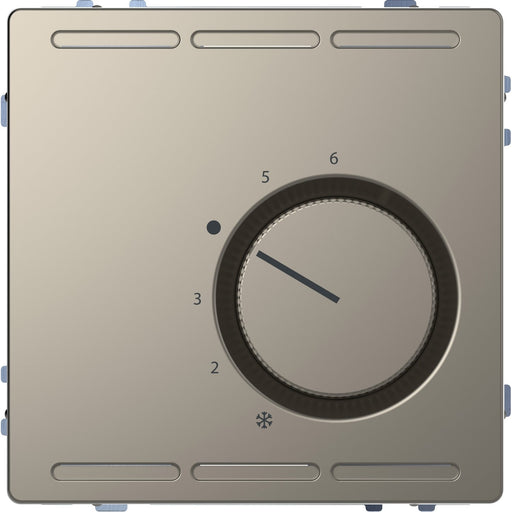 Merten - Raumthermostat RT-Rregler nickelmet MEG5763-6050 24V Wechselkont+ZPL
