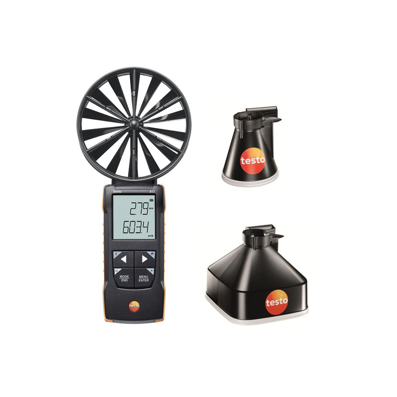 Testo - Messgerät für Umweltgrößen Flügelrad-Anemometer testo 417 Set 1 Set 1 − 1 Stück