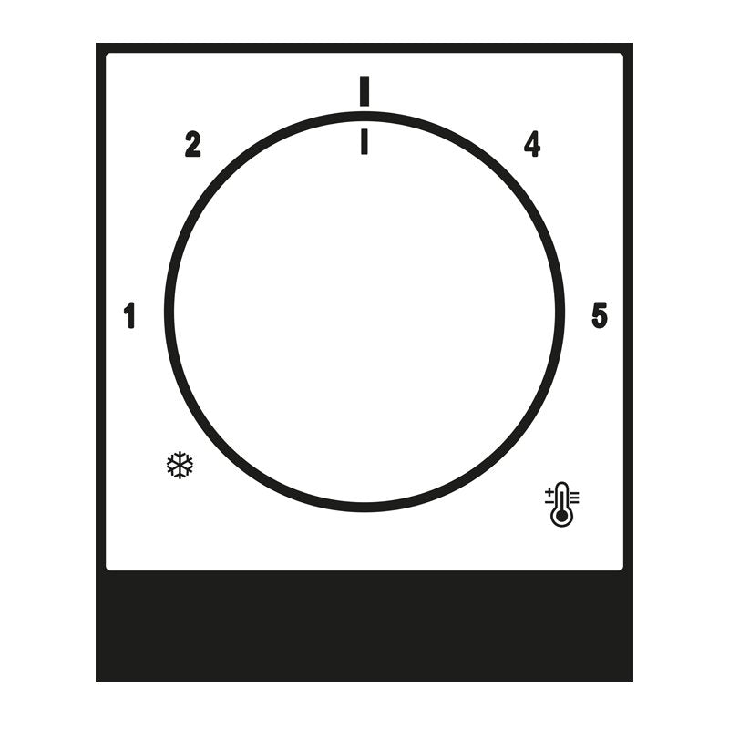 Jung - Abdeckung/Bedienelement für Installationsschalterprogramme Abdeckung A 1749 BF MO für Raumtemp.Regler − 1 Stück