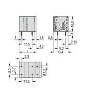 WAGO - Leiterplattenklemme 2624-3506 4mm² − 40 Stück