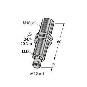 Turck - Ultraschall Taster Ultraschallsensor RU130UM18ELI8X2H1151 − 1 Stück