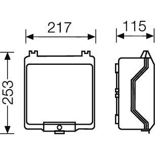 Hensel - Leergehäuse KG 9003 217x253x115mm