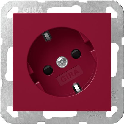 Gira - Steckdose 30° 4418108 Rot